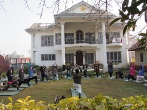 nepal yoga at the accommodation