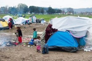 syrian refugee family in greece camps