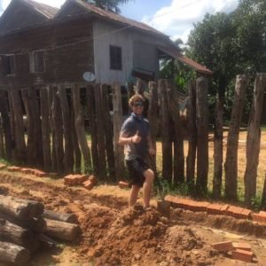 Jarred in cambodia construction volunteering Jarred in cambodia construction volunteering