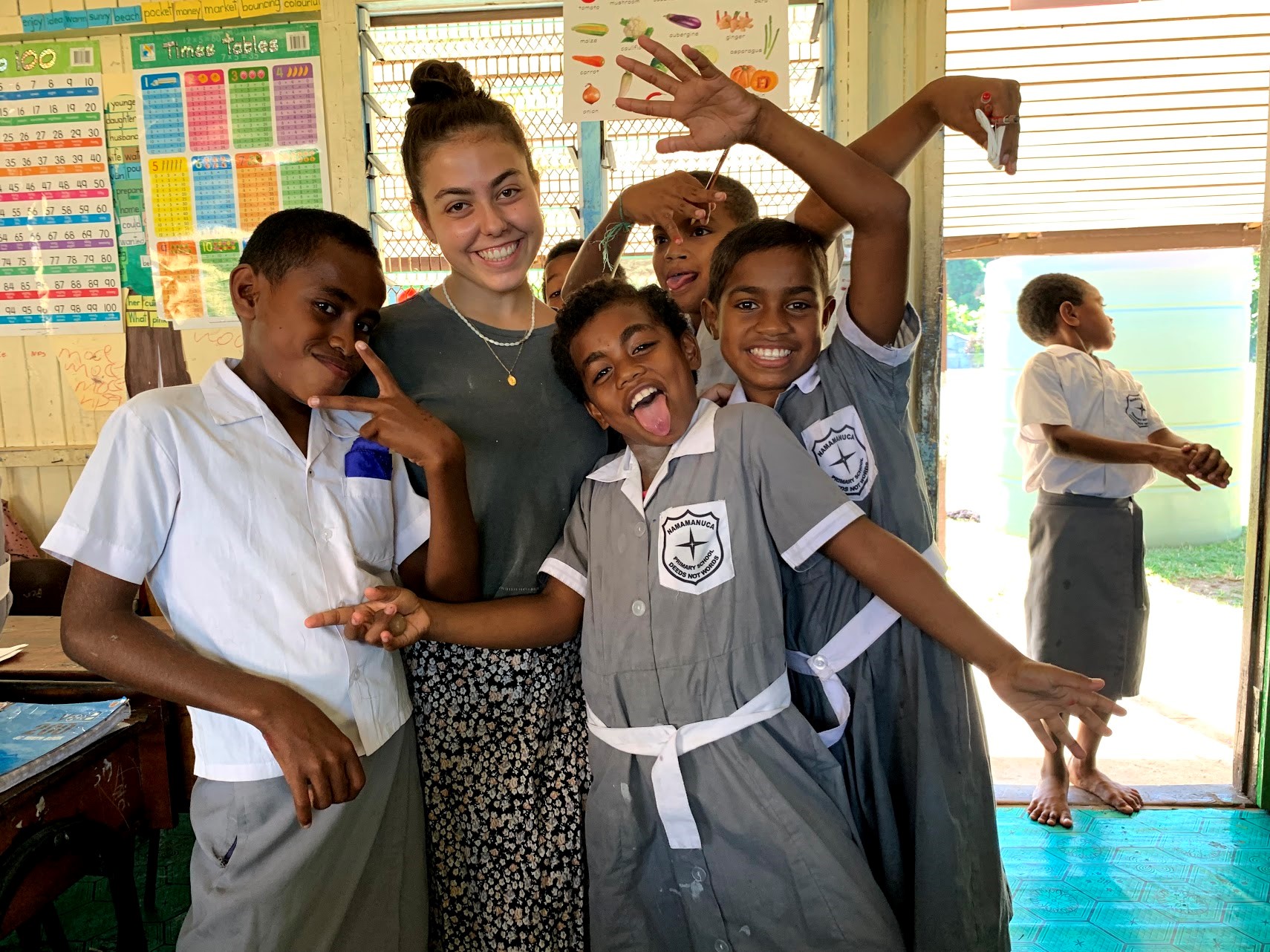 great shot with fiji kids - Sports Teaching Coral Coast, Fiji