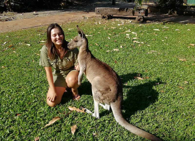 Australian zoo volunteering sonja 800x578 - Australia