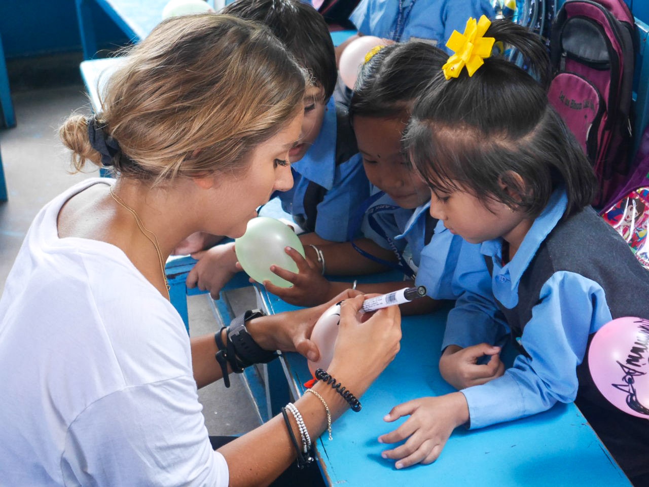 Nepal kindergarten teaching with IVI 2 2 - How Volunteering Can Benefit You
