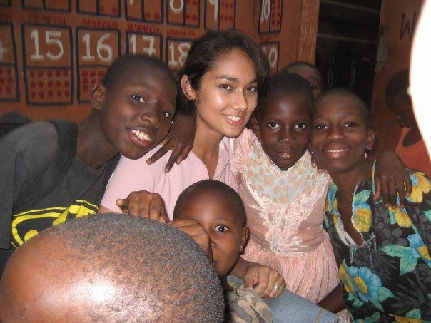 smiling children on program in Ghana