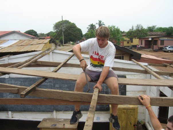 constructing a rooftop constructing a rooftop