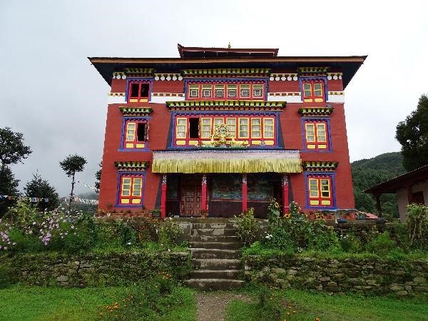 Buddhist monstery in mountains - Buddhist Monastery Nepal Teaching Experience