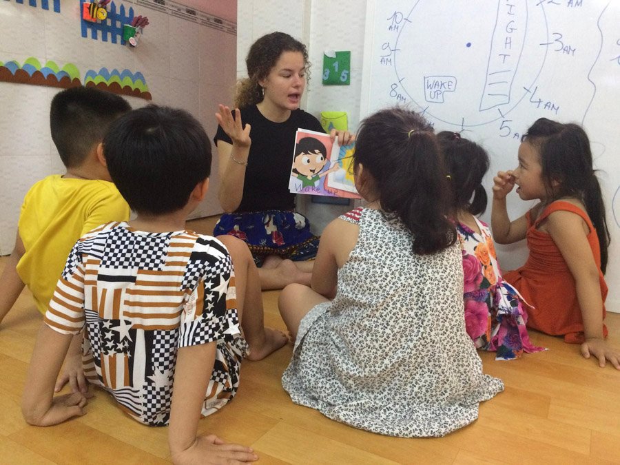 Kindergarten Teaching Ho Chi Minh, Vietnam Participants teaching vocabulary to kids 2 Ho Chi Minh - Kindergarten Teaching Ho Chi Minh, Vietnam