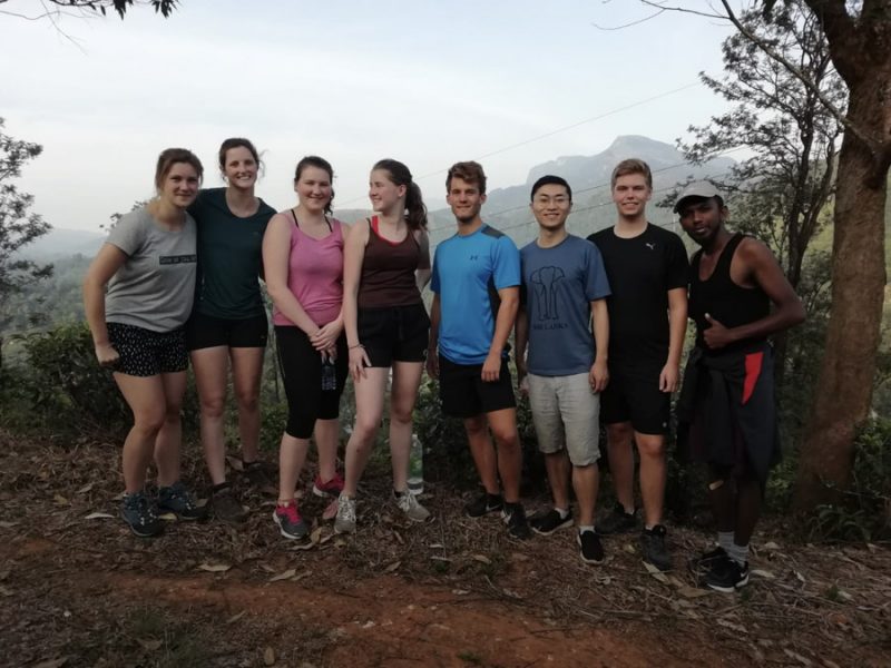 group on hill trekking week