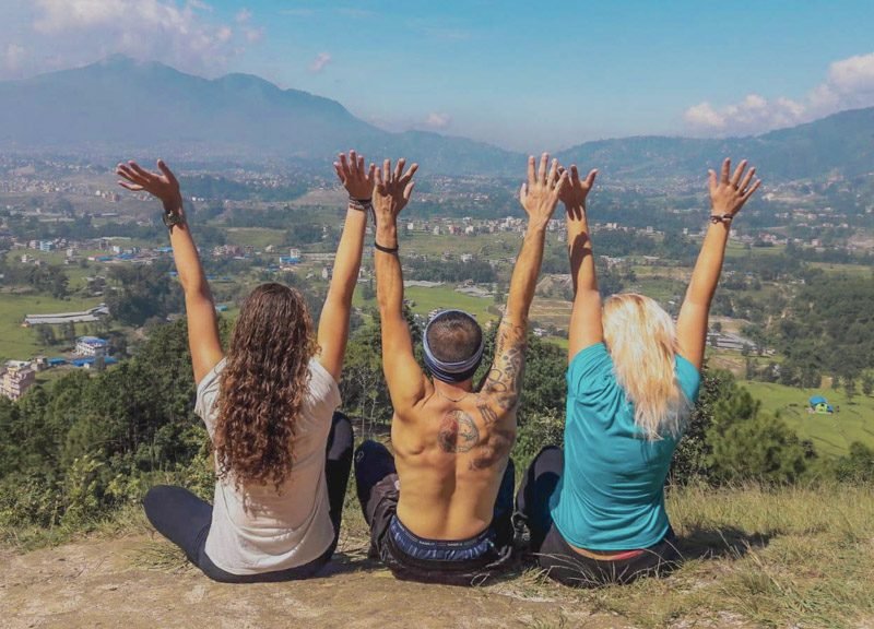 Nepal Adventure Week Nepal sitting on top of a hill overlooking countryside 800x576 - Nepal Adventure Week Nepal