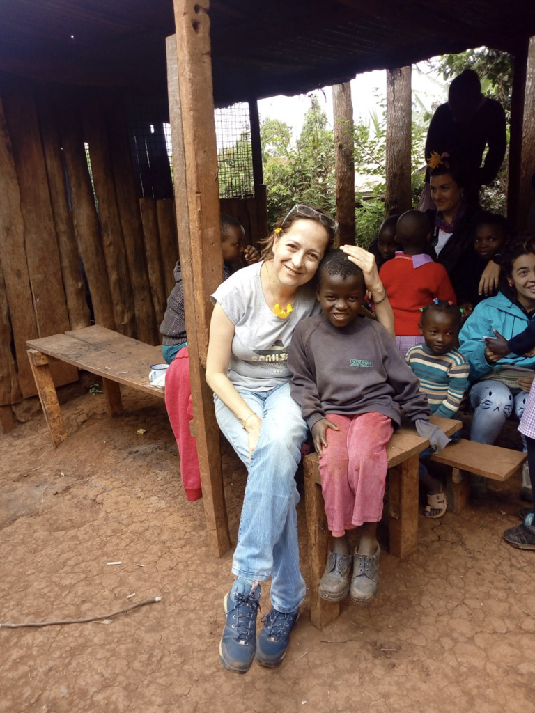 sitting with local children at the school 2 - Teaching in Kenya!
