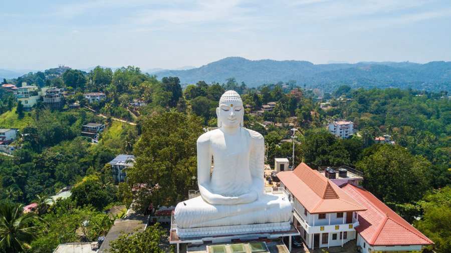 Sri Lanka statue on top of hill Sri Lanka - Sri Lanka