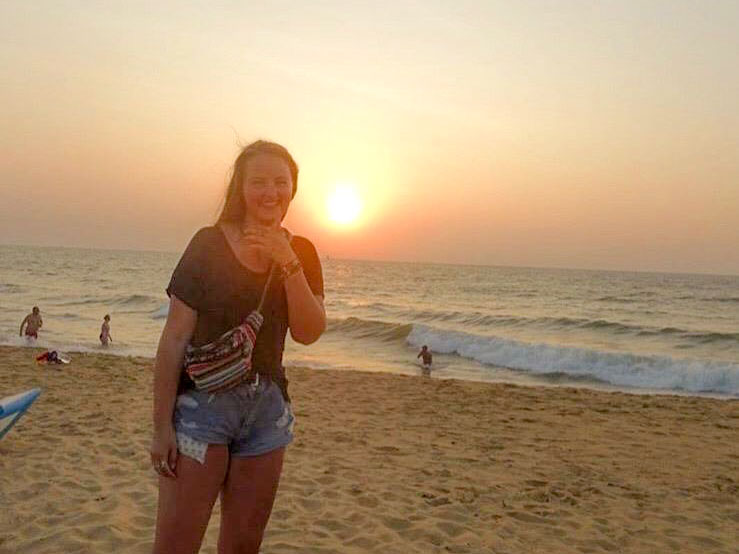 volunteer on beach in Sri Lanka - Review of 11 Weeks in Sri Lanka