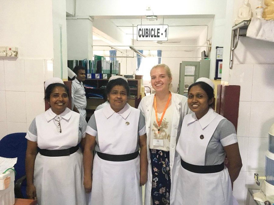 with nurses in Sri Lanka with nurses in Sri Lanka