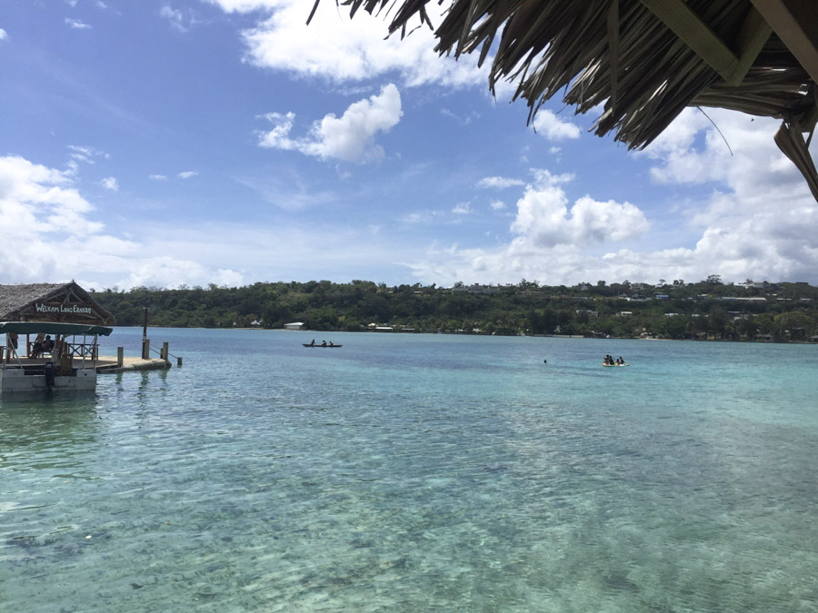 blue waters in Vanuatu