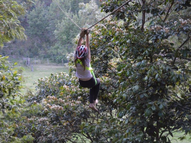ziplining in Guatemala