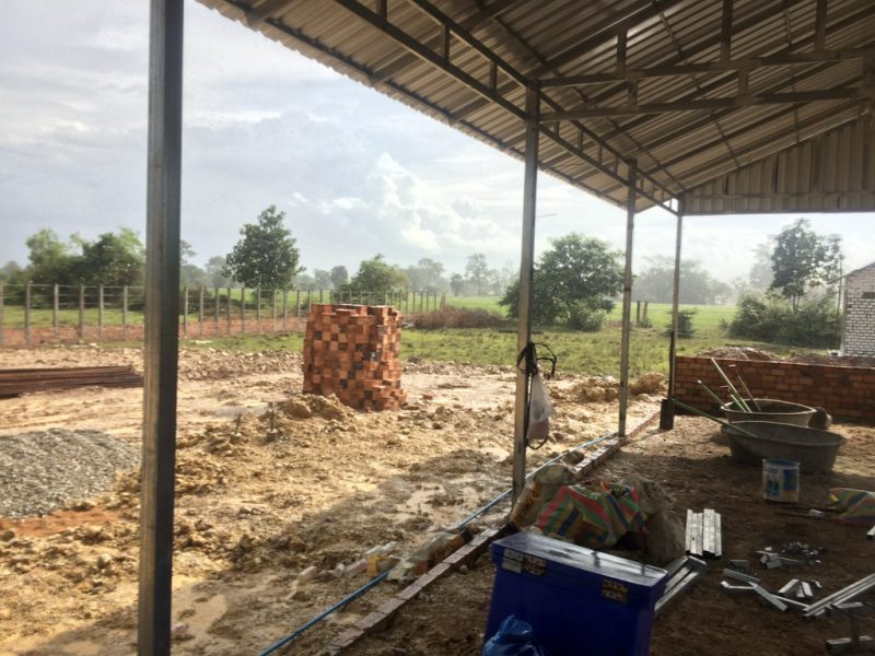 wet construction area