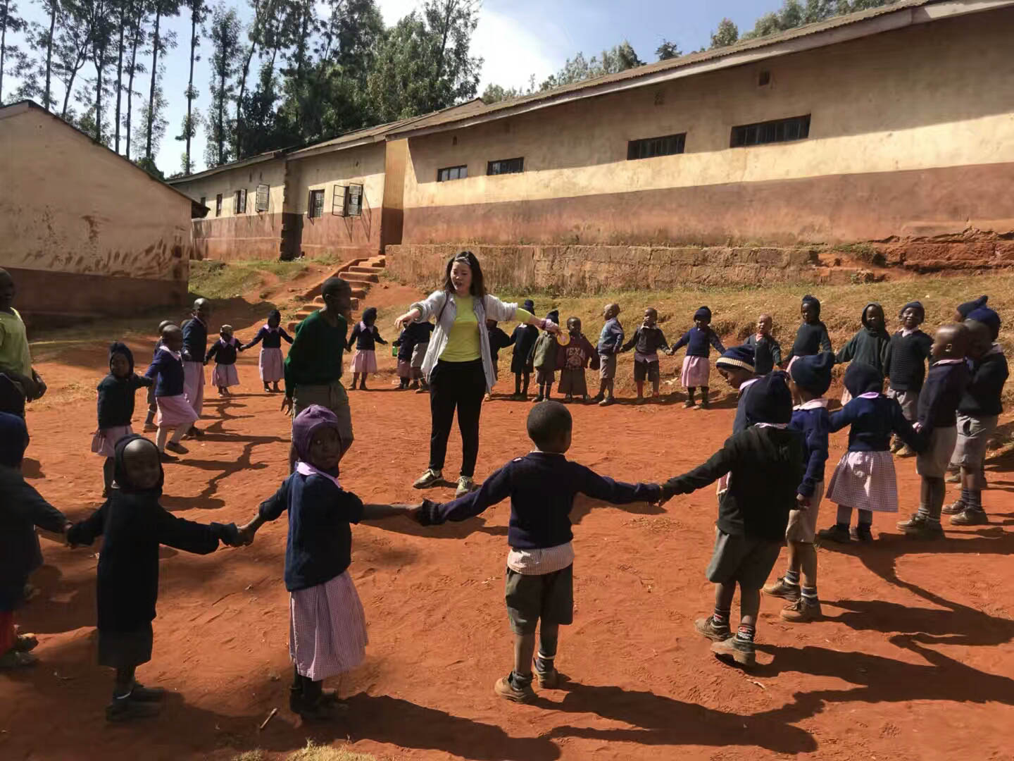 Physical Education with a participant 5 - Kenya