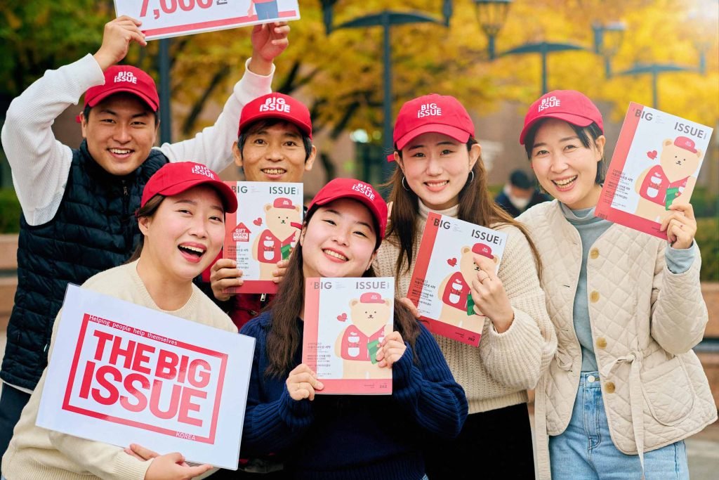 South Korea group holding big issue 1024x683 - South Korea
