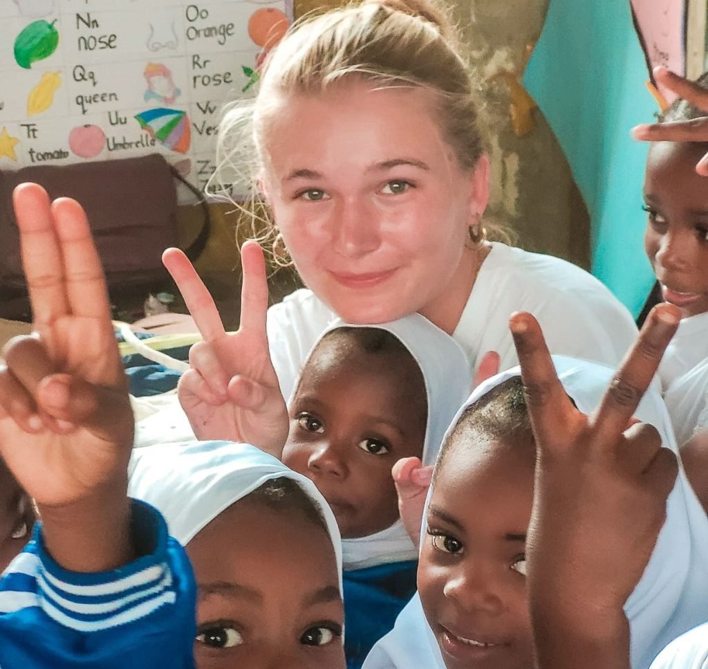 vollie with students 1024x967 - The Best Things to Do in Zanzibar on Days Off