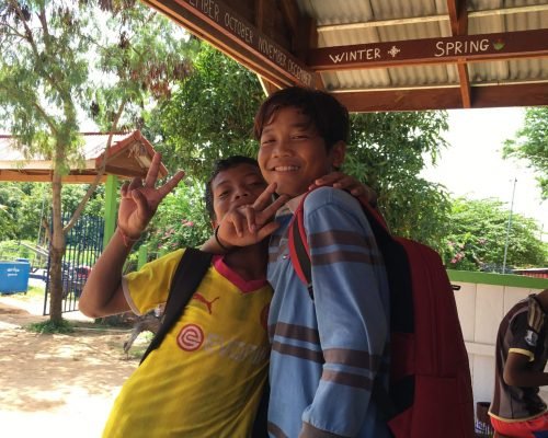 2 cambodia kids at the school 2 cambodia kids at the school