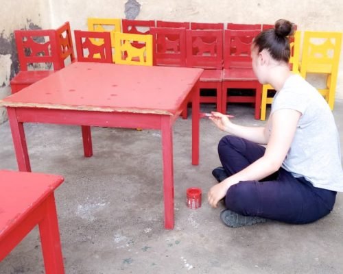 School Renovation Project Cape Verde Painting student chairs and tables 4 olaa2qdowtl3llsk3m7f3r8p2hqw80t3o0czvr7mhs - School Renovation Project Cape Verde