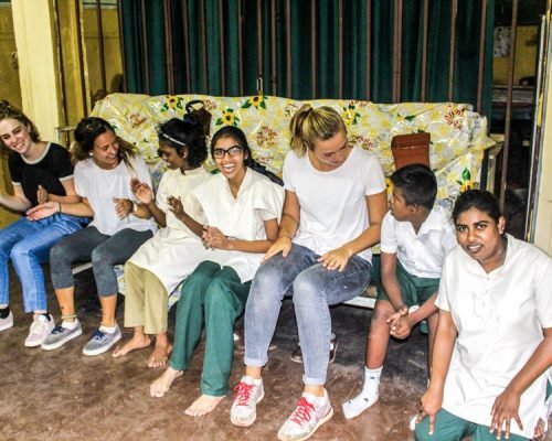 with kids at special needs project with kids at special needs project