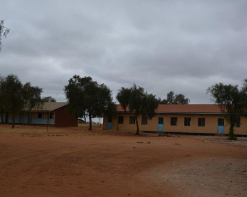 local school on IVI Tanzania teaching project