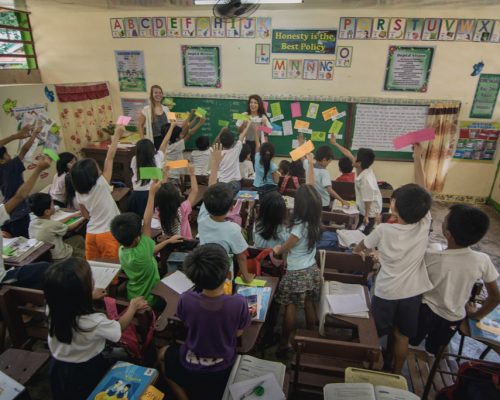 Students excited to share their answers onpcq1plu91wagrt1hmda4ocw3p2katq2cy96rdfvk - Primary School English Teaching Palawan, Philippines