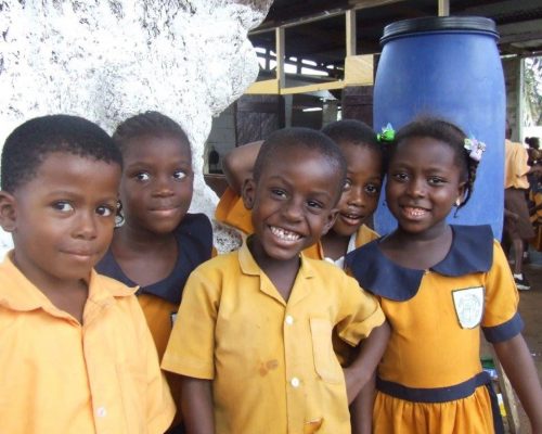 smiling Ghanaian children