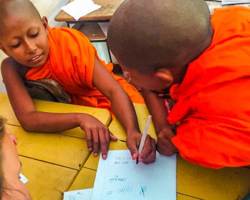 teaching Buddhist monks-2